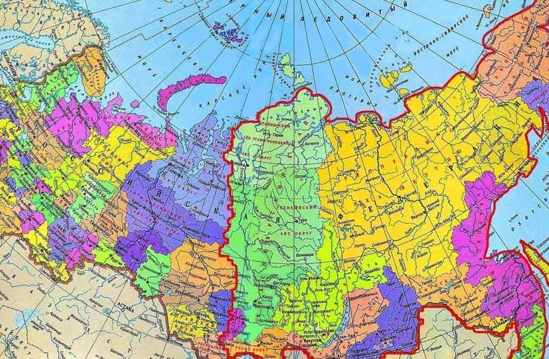 карта России