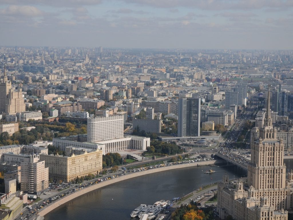 москва, сталинские высотки, вид, панорама