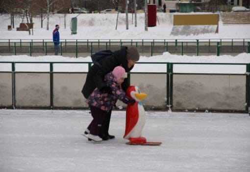 каток, коньки, зима. Фото Юлии Смагринской