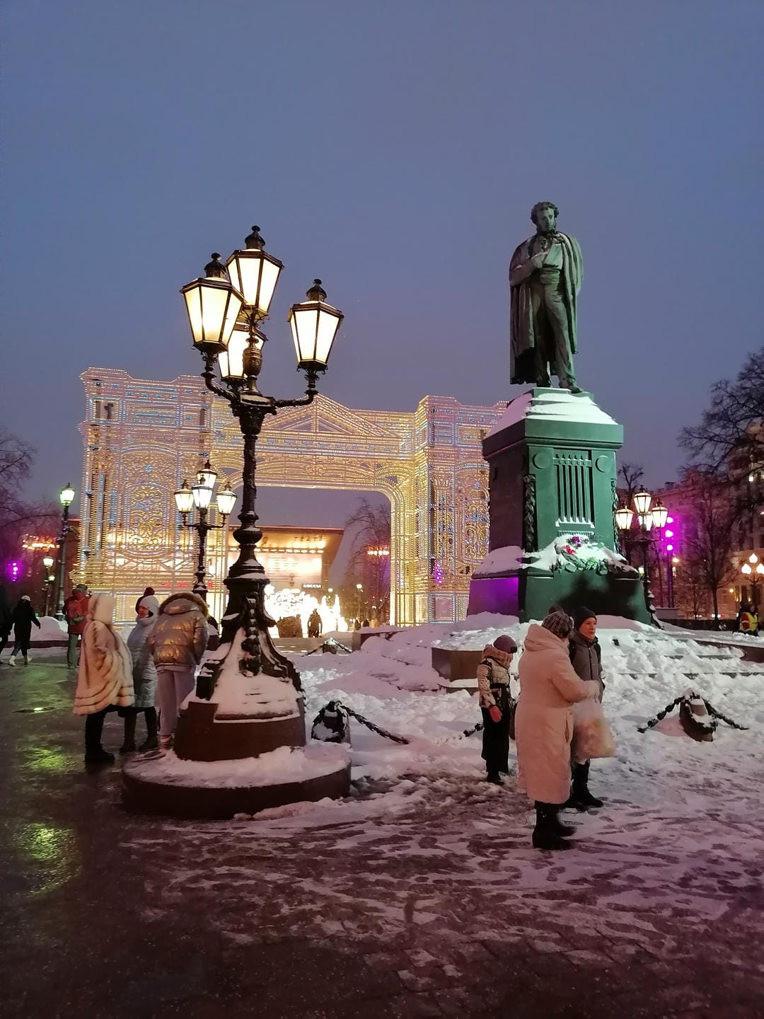 Москва новый год зима подсветка mospravda.ru