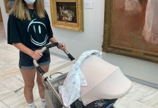 маска, маски, музей, картины, ребенок, коляска, Фото Наталии Бахаревой