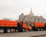весна в Москве, ГБУ «Автомобильные дороги», снег, техника, уборка снега, фото Юлии Смагринской