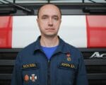 Денис Король. Фото пресс службы Департамента ГО чС и пожарной безопасности города Москвы