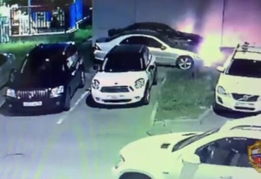 поджоге автомобиля