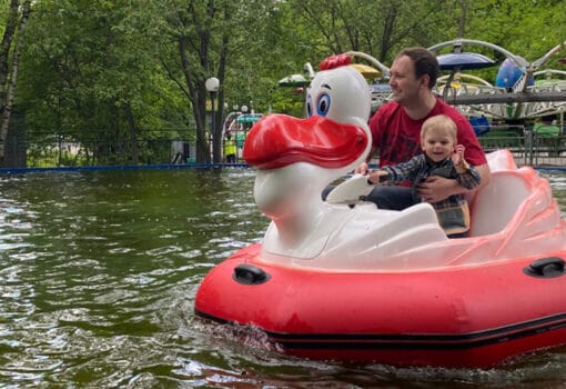 парк дети отдых водоем Фото МП