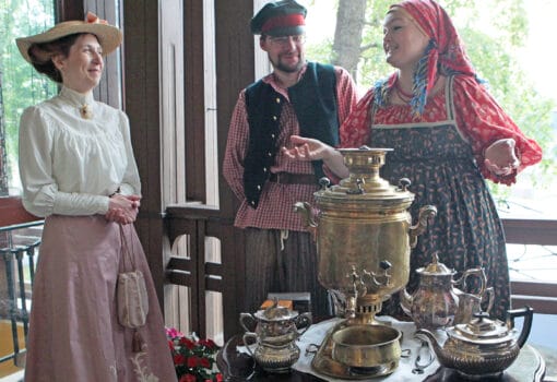 ретропикник, самовар, дача начала XX века