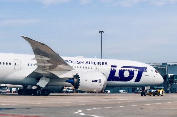 самолет, Фото LOT Polish airlines .