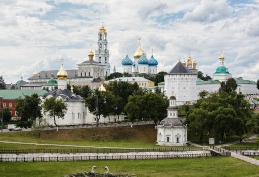 на электричке, Сергиев Посад