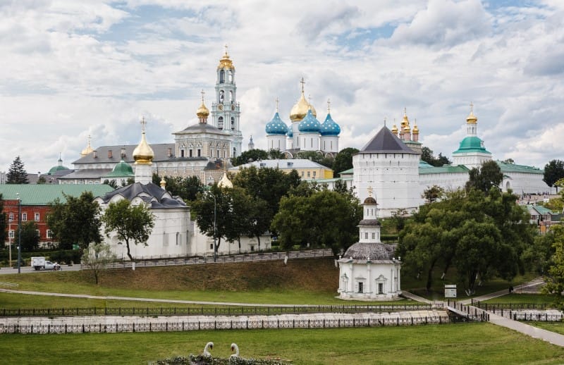 на электричке, Сергиев Посад
