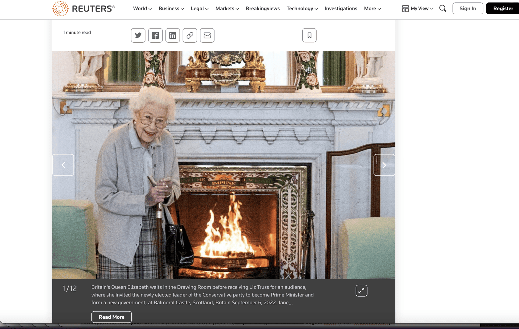 Елизавета II, королева Великобритании, 96 лет