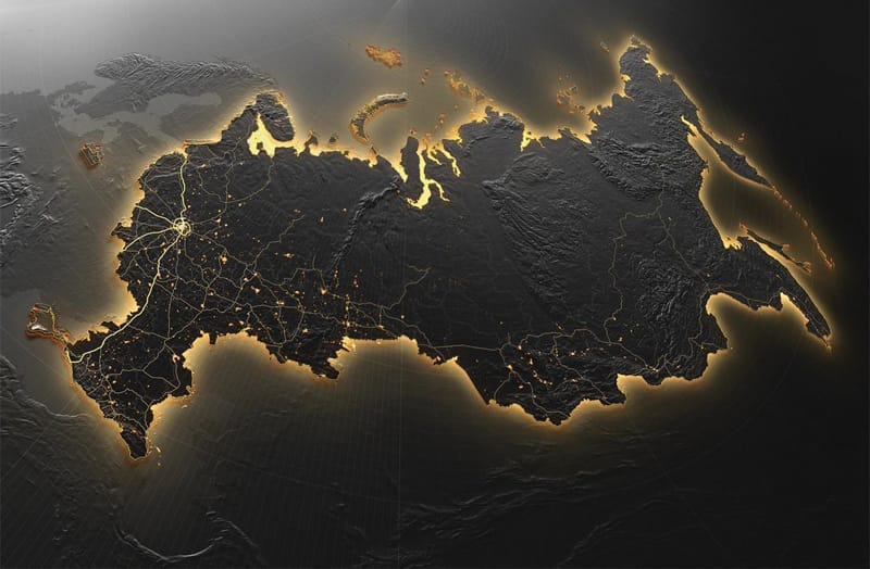 карта России