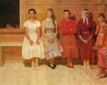 Картина Юрия Кугача «Перед танцами», 1961 год