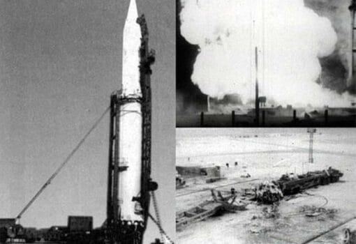 Ракета Р-16 на старте, катастрофа, фото с сайта topwar.ru