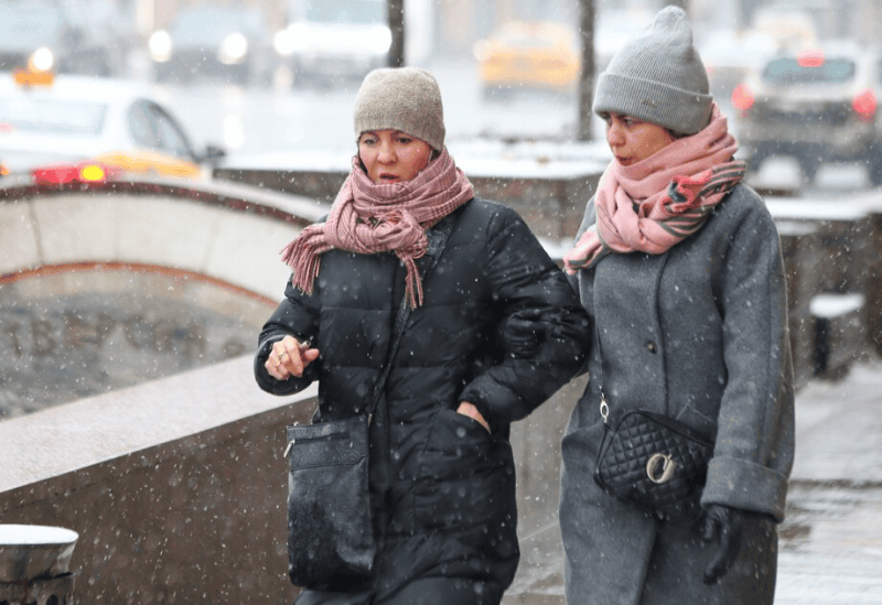 город зима карман люди Фото Сергея Ведяшкина / агентство «Москва»