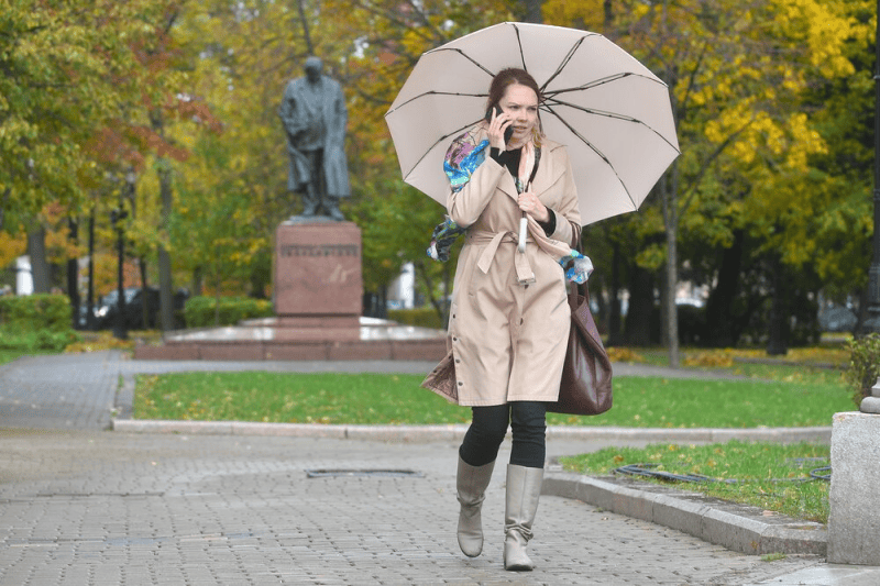 телефон связь осень Фото Сергея Киселева / агентство «Москва»