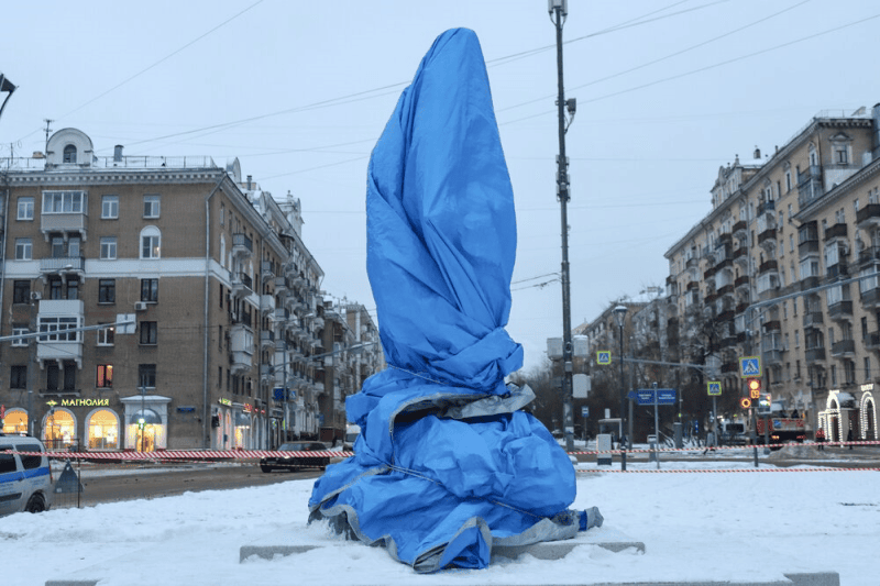 Новопесчаная, открытие памятника, Фото мобильного репортера / Агентство «Москва»
