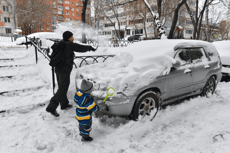 Москва, погода, оттепель, декабрь