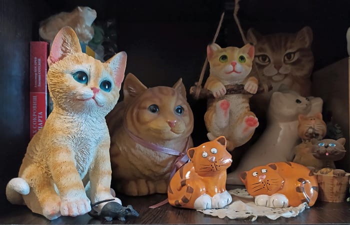 кошки, фигурка, фото Михаил Ковалёв