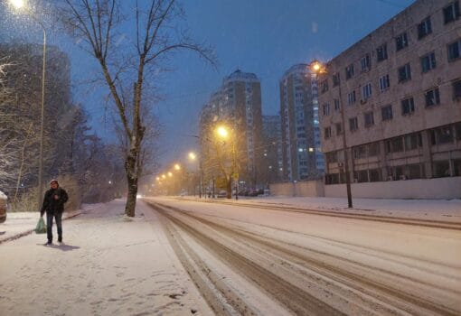зима, Москва, улица, снег, фото Яна Маевская