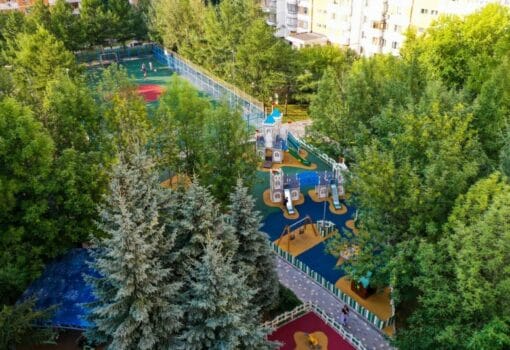 благоустройство, дворФото пресс-службы Комплекса городского хозяйства Москвы