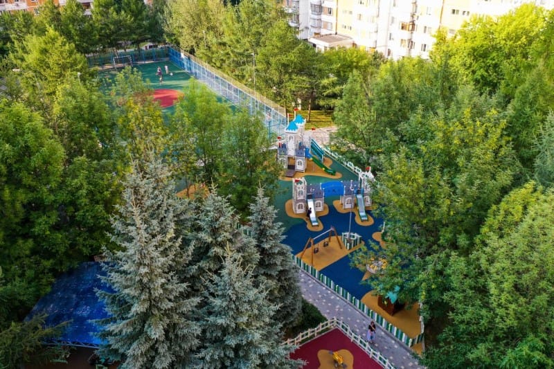 благоустройство, дворФото пресс-службы Комплекса городского хозяйства Москвы