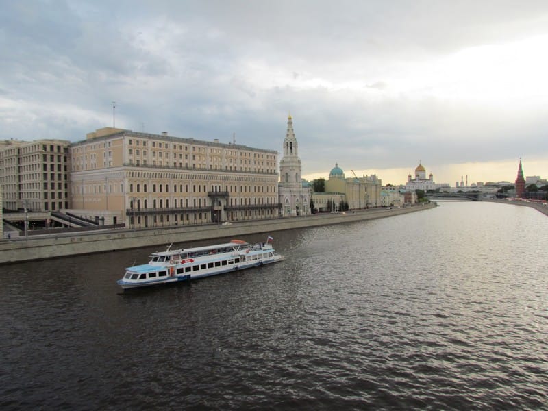 Москва, Москва-река, речной транспорт, фото Ольги Давыдовой