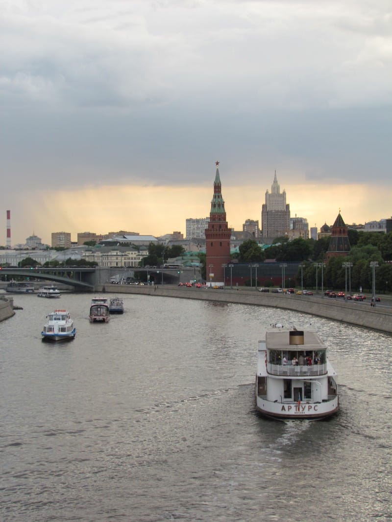 Москва, Москва-река, речной транспорт, фото Ольги Давыдовой