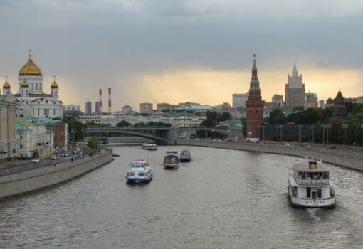 Москва, Москва-река, речной транспорт, фото Ольги Давыдовой