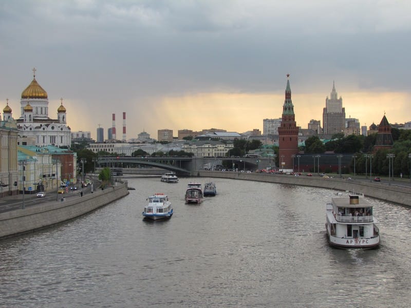 Москва, Москва-река, речной транспорт, фото Ольги Давыдовой