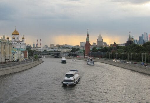 Москва, Москва-река, речной транспорт, фото Ольги Давыдовой