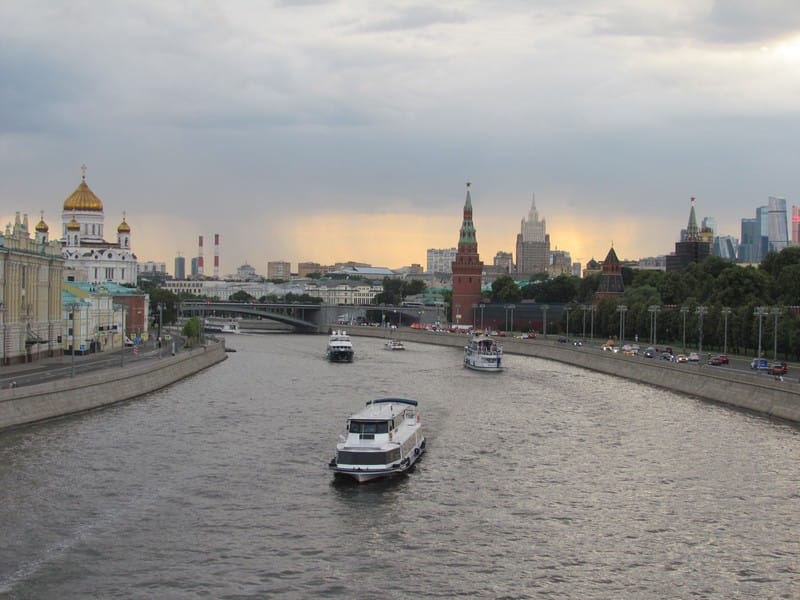 Москва, Москва-река, речной транспорт, фото Ольги Давыдовой