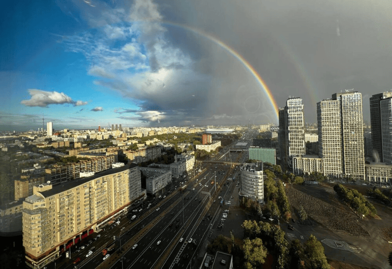 радуга, Фото Марии Пристансковой / агентство «Москва»