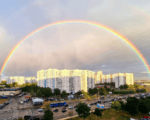 радуга, дождь, Фото мобильного репортера / агентство «Москва»