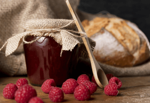 малина, варенье, Фото Freepik