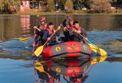 лодка вода лето река спорт Фото mos.ru