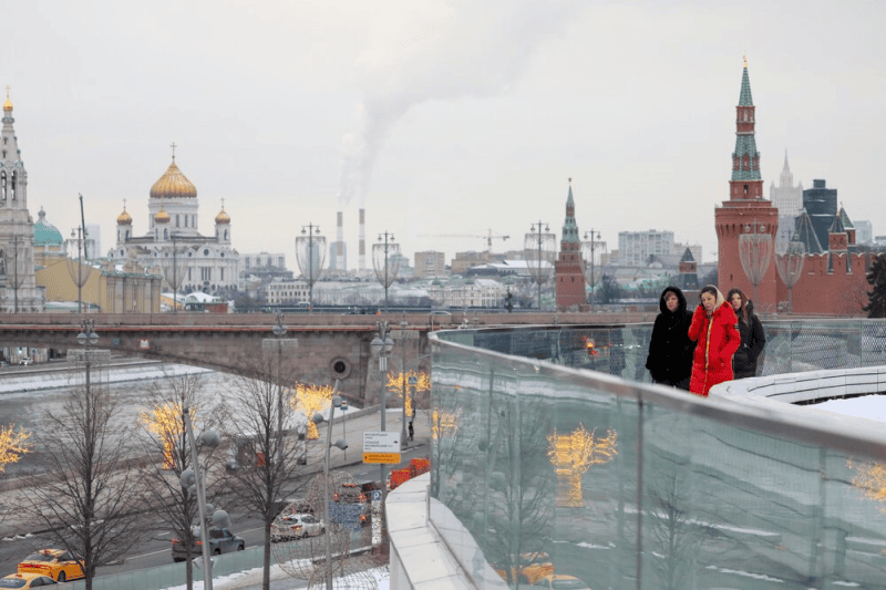зима, февраль, март, город, москва, Фото Софьи Сандурской / агентство «Москва»