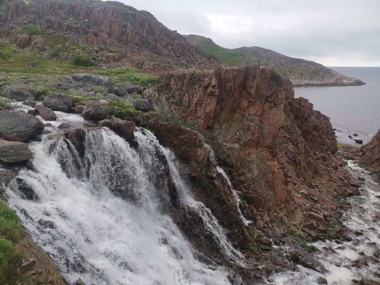 Мурманск природа водопад Фото Елены Голубевой