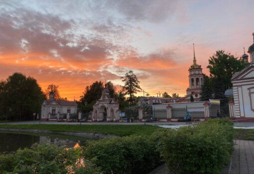 Лианозово Москва закат церковь лето природа Фото Марины Ермаковой