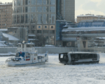 зима, мороз, река, кораблики, Фото Василия Кузьмичёнка / агентство «Москва»